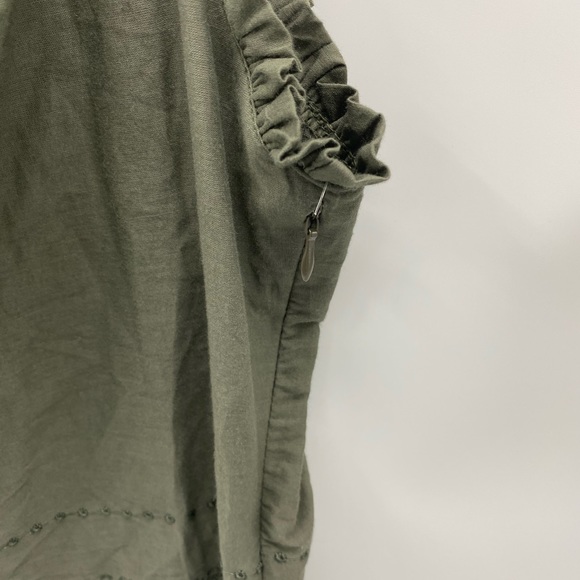 ROMY WOMENS TOP SLEEVELESS GREEN Medium - Picture 3 of 4